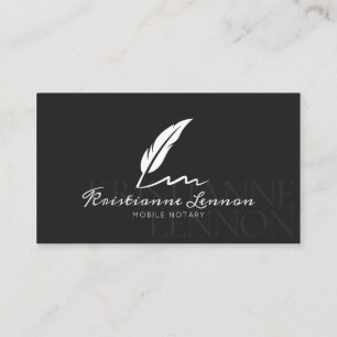 Notaris publiek/mobiele notaris - Moderne foto Visitekaartje