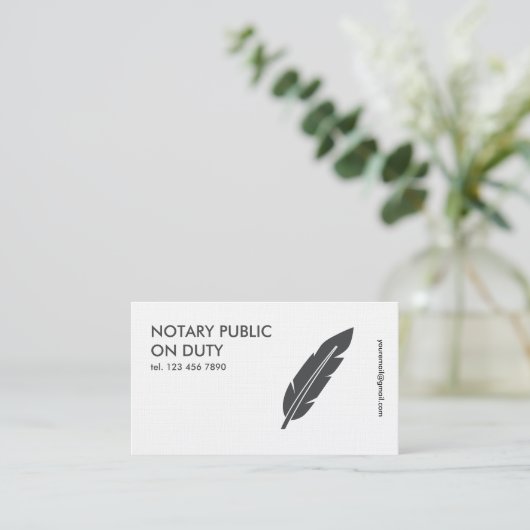 Notaris publiek visitekaartje (Staand voorkant)