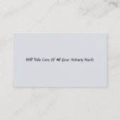 Notaris publiek Visitekaartje (Achterkant)