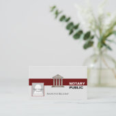 Notaris publiek Visitekaartje (Staand voorkant)