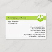 Notaris Publieke Bold Modern Design Visitekaartje (Voorkant)