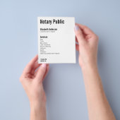 Notaris Publieke Naam Diensten Telefoon Website Wi Flyer (Hand)
