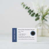 Notaris publieke Visitekaartjes (Staand voorkant)