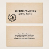 Notaris Zegel Logo Visitekaartje (Voorkant /achterkant)