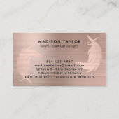 Notarisagent Roos goudpenseel Visitekaartje (Achterkant)