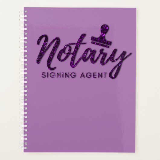 Notarisch donker Paars | Planner (Voorkant)