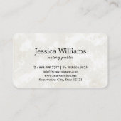 Notarisch Openbaar Elegant Manuscript Plain Visitekaartje (Achterkant)