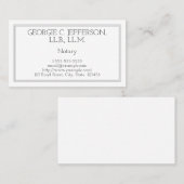  Notarisch Visitekaartje (Voorkant / Achterkant)