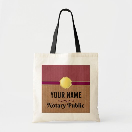  Notarische publieke prijs met Jouw naam Tote Bag (Voorkant)