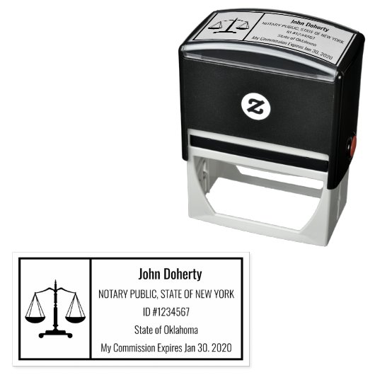 Notarische stempel is gemakkelijk voor u te lezen (In situ)