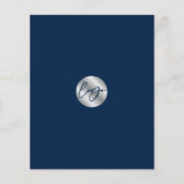 Notarislening ondertekenaar Stamp Navy & Silver Lo Flyer (Achterkant)