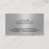 Notarisondertekenaar Modern Black Foto Visitekaartje (Achterkant)