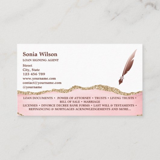 Notarisondertekenaar QR-code QR-code Foto invoegen Visitekaartje (Achterkant)