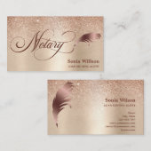 Notarisondertekenende agent Modern Professional Bu Visitekaartje (Voorkant / Achterkant)