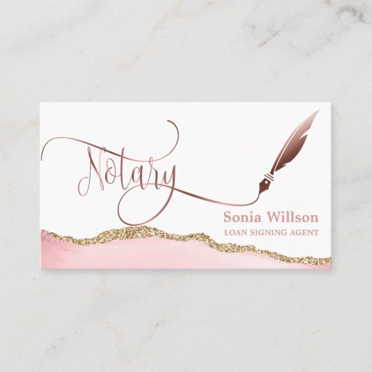 Notarisondertekenende agent Modern QR-code Visitekaartje (Voorkant)