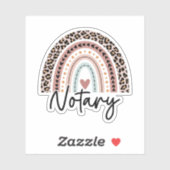 Notarisregenboog, notaris sticker (Vel)