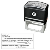 Notarisstempel met bevestiging  zelfinktende stempel (In situ)