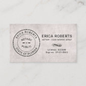 Notarisstempel  Ondertekenaar Visitekaartje (Voorkant)