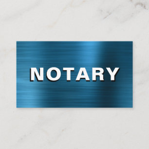 *~* NOTARY FOTO METAL BLAUWGROEN Signaleringsagent Visitekaartje