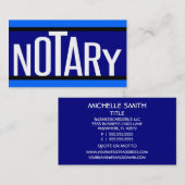 Notary Fun Lettering Visitekaartje (Voorkant / Achterkant)