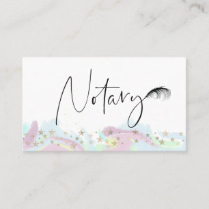 *~* NOTARY Pen Veer Signing Agent PHOTO Stars Visitekaartje