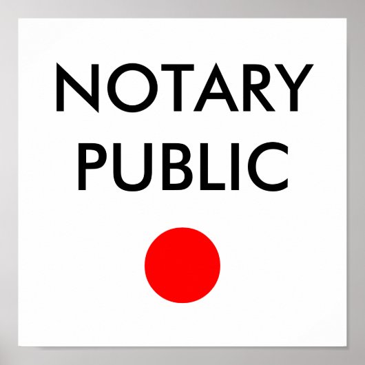 NOTARY POSTER (Voorkant)