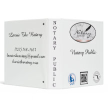 Notary Public Binder w/rings