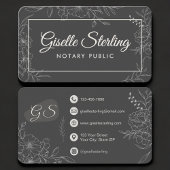 Notary Public Floral Visitekaartje