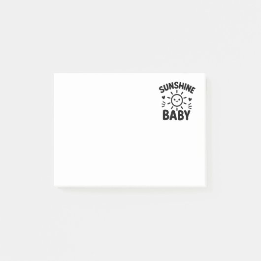 Notas adhesivas con diseño de sol sonriente post-it® notes (Voorkant)