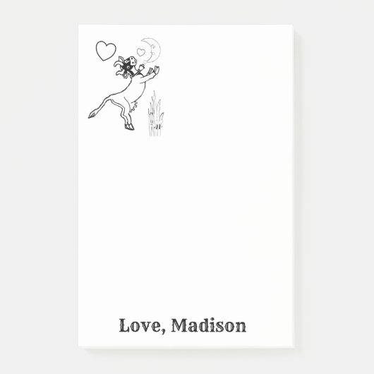 Nota's Koe Grass Coloring Post it Note (Voorkant)