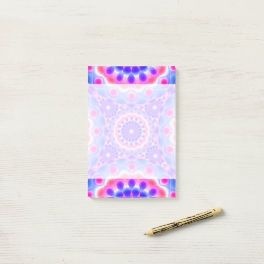 Nota's Mandala Psychedelic Post-it® Notes (Op bureau)