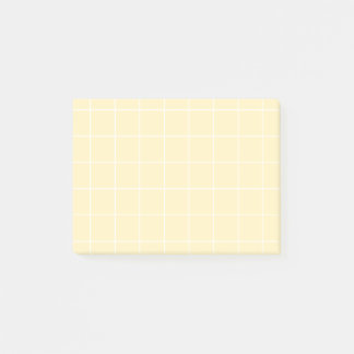 Notas Post-it® Grid paper: minimalist grid (lemon) Post-it® Notes
