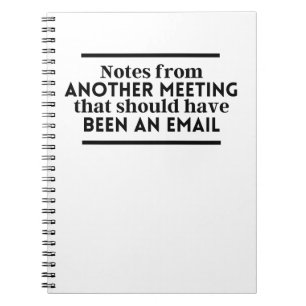 Nota's van een andere vergadering die e-mail zou m notitieboek