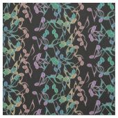 Nota's voor het Musical Notes Pattern 2 Fabric Stof (Swatch)