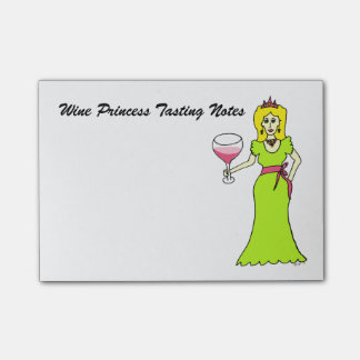 Nota's voor het testen van Wine Princess Post-it® Notes