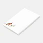 Nota's voor noordelijke kardinale post-it post-it® notes (Schuin)