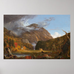 Notch van de witte bergen (Crawford Notch) Poster
