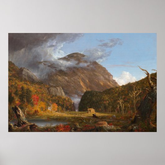 Notch van de witte bergen (Crawford Notch) Poster (Voorkant)