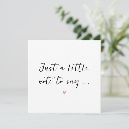 Note à dire - Carte Faire-part de grossesse simple (Debout devant)