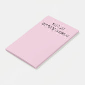 "Note à soi" amusant BlThursday Post-It Notes (Incliné)