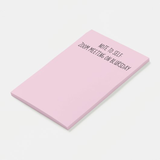 "Note à soi" amusant BlThursday Post-It Notes (Incliné)