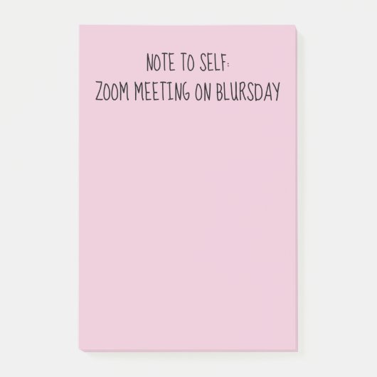 "Note à soi" amusant BlThursday Post-It Notes (Devant)