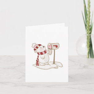 Note aimable Carte de voeux Valentine