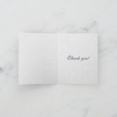 Note argentée de Merci de flocon de neige (Intérieur)