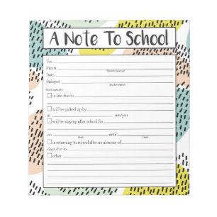 Note au Bloc-notes de l'école, Note à l'enseignant