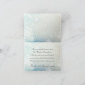 Note blanche argentée de Merci de flocons de neige (Intérieur)