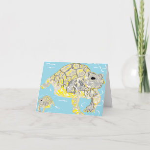 Note Card Blank Inside Sea Turtles Sarr Kaart