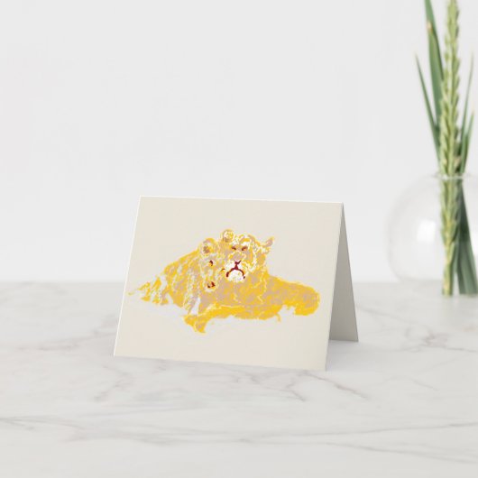 Note Card : Love Of A Lions Cub (Devant)