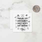 Note Card Notitiekaartje (Voorkant / Achterkant in situ)