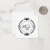 Note Card Notitiekaartje (Voorkant / Achterkant in situ)